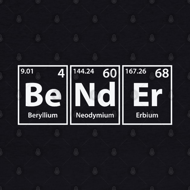 Bender (Be-Nd-Er) Periodic Elements Spelling by cerebrands
